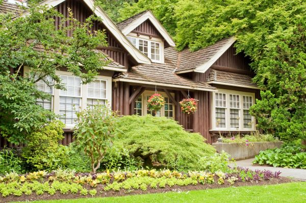 Log Home Landscaping in Stamford