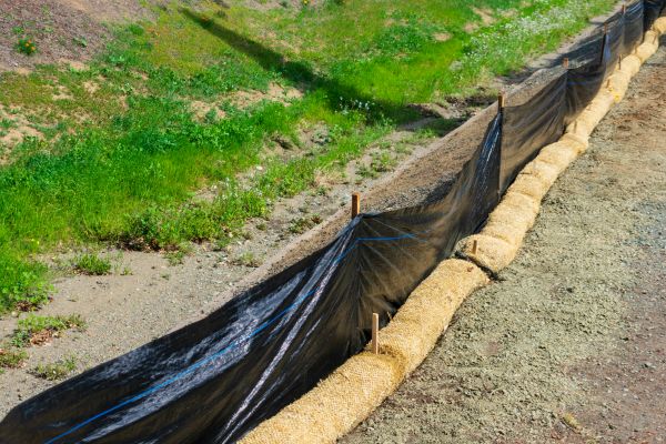 Straw Wattle Installation in Stamford